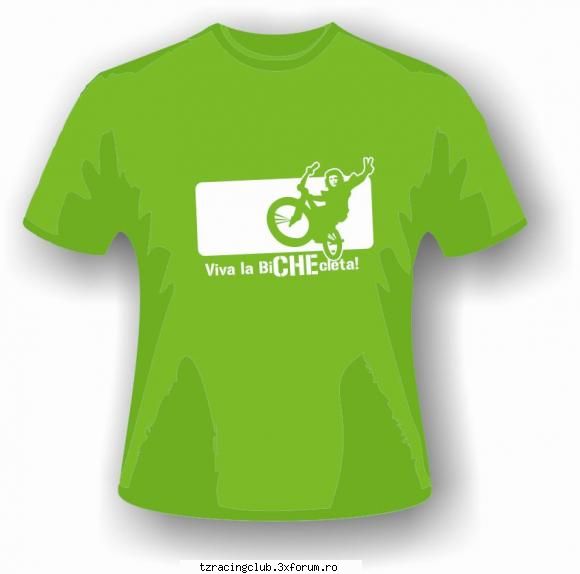 un model de tricou tricou verde pentru biciclete
